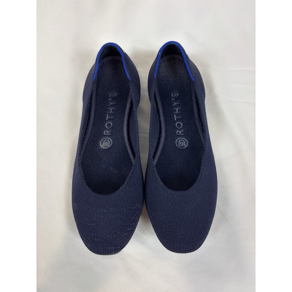 Rothy's Navy Blue Knit Ballet Flats